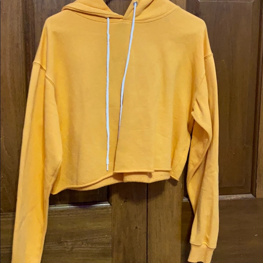 orange sweatshirt